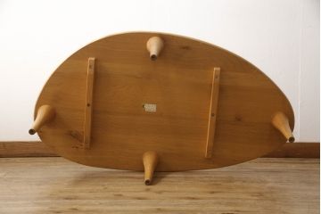 中古　飛騨産業　キツツキ　森のことば　ibukiシリーズ　丸みのあるデザインが可愛らしいリビングテーブル(センターテーブル、ローテーブル)(定価105,600円)(R-063562)
