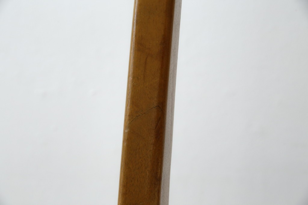 イギリスビンテージ　nathan(ネイサン)社　ビーチ材　エレガントなデザインのファブリックがお洒落!!品のある佇まいが目を惹くダイニングチェア　(R-063573)