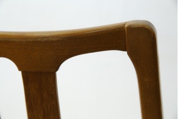 イギリスビンテージ　nathan(ネイサン)社　ビーチ材　エレガントなデザインのファブリックがお洒落!!品のある佇まいが目を惹くダイニングチェア　(R-063573)