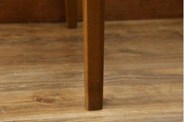 イギリスビンテージ　nathan(ネイサン)社　ビーチ材　エレガントなデザインのファブリックがお洒落!!品のある佇まいが目を惹くダイニングチェア　(R-063573)