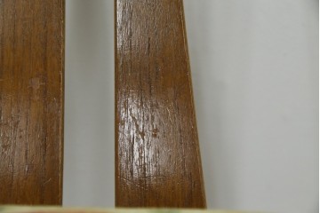 イギリスビンテージ　nathan(ネイサン)社　ビーチ材　エレガントなデザインのファブリックがお洒落!!品のある佇まいが目を惹くダイニングチェア　(R-063573)