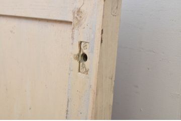 アンティーク建具　ペイント仕上げ限定　レトロな雰囲気づくりにおすすめのガラス戸1枚(引き戸)(R-063575)