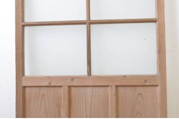 アンティーク建具　ペイント仕上げ限定　レトロな雰囲気づくりにおすすめのガラス戸1枚(引き戸)(R-063575)
