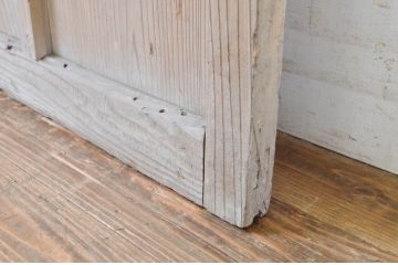 アンティーク建具　ペイント仕上げ限定　レトロな雰囲気づくりにおすすめのガラス戸1枚(引き戸)(R-063575)