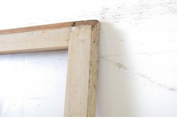 アンティーク建具　ペイント仕上げ限定　レトロな雰囲気づくりにおすすめのガラス戸1枚(引き戸)(R-063576)