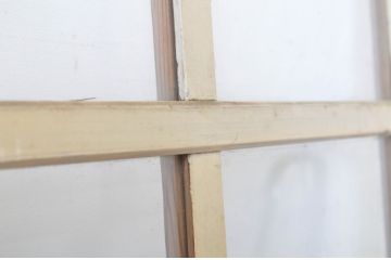 アンティーク建具　ペイント仕上げ限定　レトロな雰囲気づくりにおすすめのガラス戸1枚(引き戸)(R-063576)