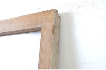 アンティーク建具　ペイント仕上げ限定　レトロな雰囲気づくりにおすすめのガラス戸1枚(引き戸)(R-063576)