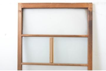 アンティーク建具　どこか懐かしい雰囲気漂うガラス戸1枚(引き戸)(R-063577)