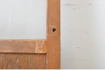 アンティーク建具　どこか懐かしい雰囲気漂うガラス戸1枚(引き戸)(R-063577)