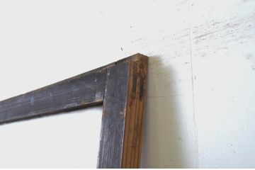 アンティーク建具　どこか懐かしい雰囲気漂うガラス戸1枚(引き戸)(R-063577)