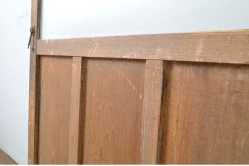 アンティーク建具　どこか懐かしい雰囲気漂うガラス戸1枚(引き戸)(R-063577)