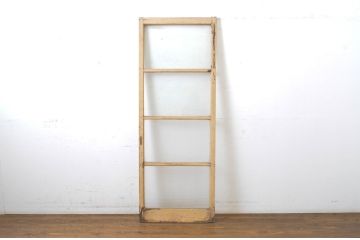 アンティーク建具　ペイント仕上げ限定　モールガラス　光を取り入れたいお部屋におすすめのガラス戸1枚(引き戸)(R-063579)