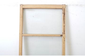 アンティーク建具　ペイント仕上げ限定　モールガラス　光を取り入れたいお部屋におすすめのガラス戸1枚(引き戸)(R-063579)