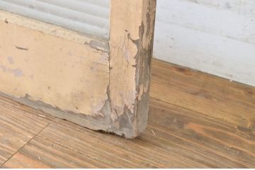 アンティーク建具　ペイント仕上げ限定　モールガラス　光を取り入れたいお部屋におすすめのガラス戸1枚(引き戸)(R-063579)