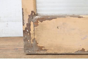 アンティーク建具　ペイント仕上げ限定　モールガラス　光を取り入れたいお部屋におすすめのガラス戸1枚(引き戸)(R-063579)