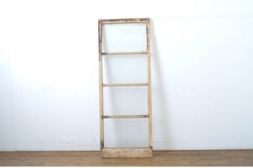 アンティーク建具　ペイント仕上げ限定　モールガラス　光を取り入れたいお部屋におすすめのガラス戸1枚(引き戸)(R-063579)