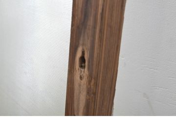 アンティーク建具　プレスガラス入り　光を取り入れたいお部屋におすすめのガラス戸2枚セット(引き戸)(R-063581)