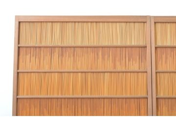 アンティーク建具　波打つようなきれいな木目が目を惹く夏戸2枚セット(簾戸、御簾戸、簀戸、葭戸、夏障子、引き戸、すど)(R-063599)