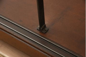 イギリスアンティーク　マホガニー材　レトロな雰囲気漂うカウンターガラスケース(ショーケース、Gケース、陳列棚、飾り棚、店舗什器)(R-063608)
