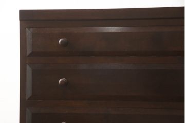 中古　美品　松本民芸家具　シックな佇まいが上質な空間づくりにぴったりなD型和タンス(引き出し、チェスト、整理箪笥)(定価約67万円)(R-063668)