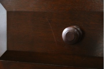 中古　美品　松本民芸家具　シックな佇まいが上質な空間づくりにぴったりなD型和タンス　定価約67万円相当　(R-063668)