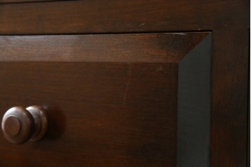 中古　美品　松本民芸家具　シックな佇まいが上質な空間づくりにぴったりなD型和タンス　定価約67万円相当　(R-063668)