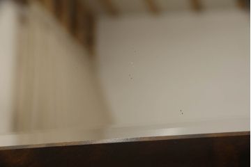 中古　北海道民芸家具　どんな空間にも馴染むシンプルなデザインが魅力のウォールミラー(壁掛け鏡)(R-063670)