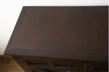 中古　美品　松本民芸家具　クラシカルな雰囲気が魅力のG型和タンス(着物箪笥、チェスト、収納棚)(定価約78万円)(R-063671)