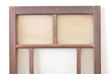 アンティーク建具　大正ロマンの雰囲気香るガラス扉1枚(木製、ドア)(R-063679)