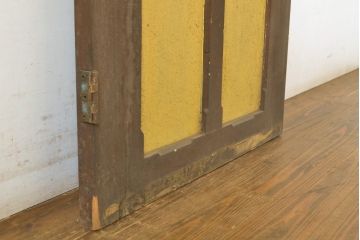 アンティーク建具　ペイント仕上げ限定　レトロな雰囲気を醸し出すドア1枚(扉、木製扉、玄関ドア)(R-063685)
