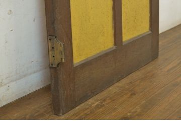 アンティーク建具　レトロな雰囲気づくりが叶うドア1枚(扉、木製扉、ガラス扉、玄関ドア)(R-063686)