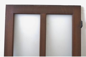 アンティーク建具　レトロな雰囲気づくりが叶うドア1枚(扉、木製扉、ガラス扉、玄関ドア)(R-063687)