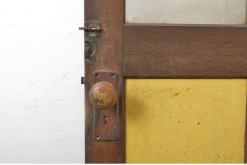 アンティーク建具　レトロな雰囲気づくりが叶うドア1枚(扉、木製扉、ガラス扉、玄関ドア)(R-063687)