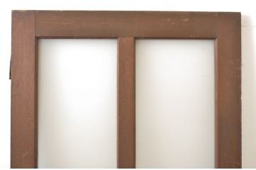 アンティーク建具　レトロな雰囲気づくりが叶うドア1枚(扉、木製扉、ガラス扉、玄関ドア)(R-063687)
