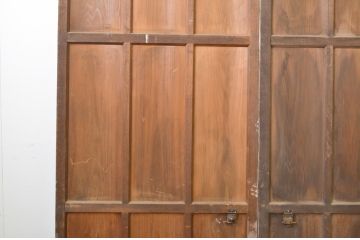 アンティーク建具　ペイント仕上げ限定　背の高い板戸3枚セット(引き戸)(R-063688)