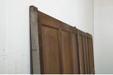 アンティーク建具　ペイント仕上げ限定　背の高い板戸3枚セット(引き戸)(R-063689)