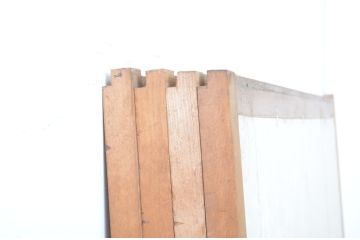 レトロ建具　昭和レトロ　落ち着いた和の空間づくりにおすすめな雪見障子戸4枚セット(建具、擦り上げ障子戸、擦上障子戸、引き戸)(R-063703)