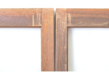 アンティーク建具　昭和レトロな雰囲気を感じさせるガラス戸4枚セット(引き戸)(R-063713)