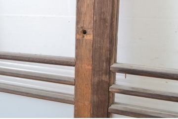 アンティーク建具　昭和レトロな雰囲気を感じさせるガラス戸4枚セット(引き戸)(R-063713)