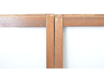 アンティーク建具　昭和レトロな雰囲気を感じさせるガラス戸4枚セット(引き戸)(R-063713)