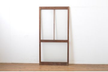 アンティーク建具　レトロな雰囲気づくりにおすすめ!シンプルなガラス戸1枚(引き戸)(R-063714)