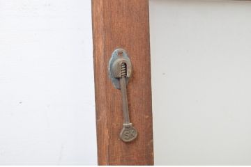 アンティーク建具　レトロな雰囲気づくりにおすすめ!シンプルなガラス戸1枚(引き戸)(R-063714)