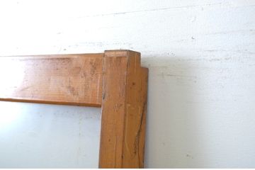 アンティーク建具　昭和レトロな雰囲気漂うガラス戸2枚セット(引き戸)(R-063715)