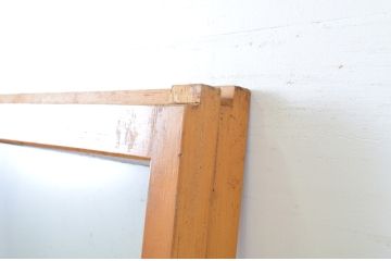 アンティーク建具　昭和レトロな雰囲気漂うガラス戸2枚セット(引き戸)(R-063715)