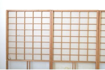 アンティーク建具　落ち着きのある和を演出する障子戸4枚セット(引き戸)(R-063726)