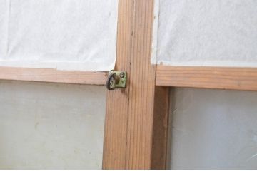 アンティーク建具　落ち着きのある和を演出する障子戸4枚セット(引き戸)(R-063726)