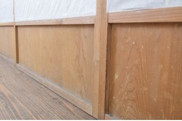 アンティーク建具　落ち着きのある和を演出する障子戸4枚セット(引き戸)(R-063726)