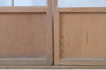 アンティーク建具　落ち着きのある和を演出する障子戸4枚セット(引き戸)(R-063727)