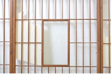 アンティーク建具　落ち着きのある和を演出する障子戸3枚セット(引き戸)(R-063728)