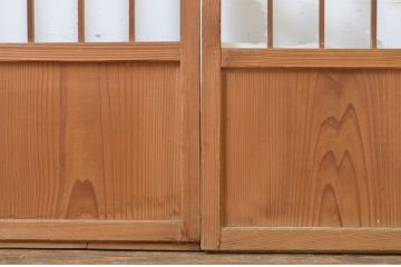 アンティーク建具　落ち着きのある和を演出する障子戸3枚セット(引き戸)(R-063728)